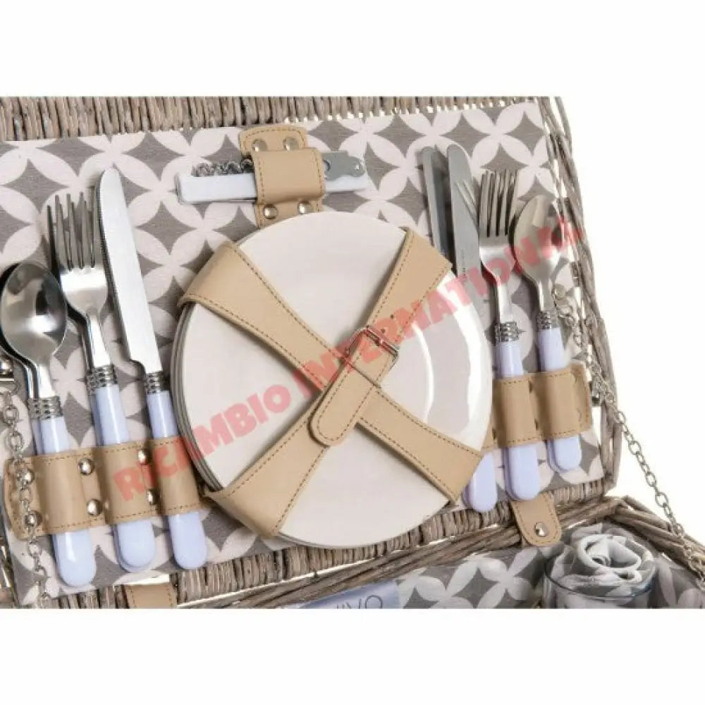 Wicker Picnic Hamper 4 Person - Classic Fiat 500 - Exterior Parts and Trim