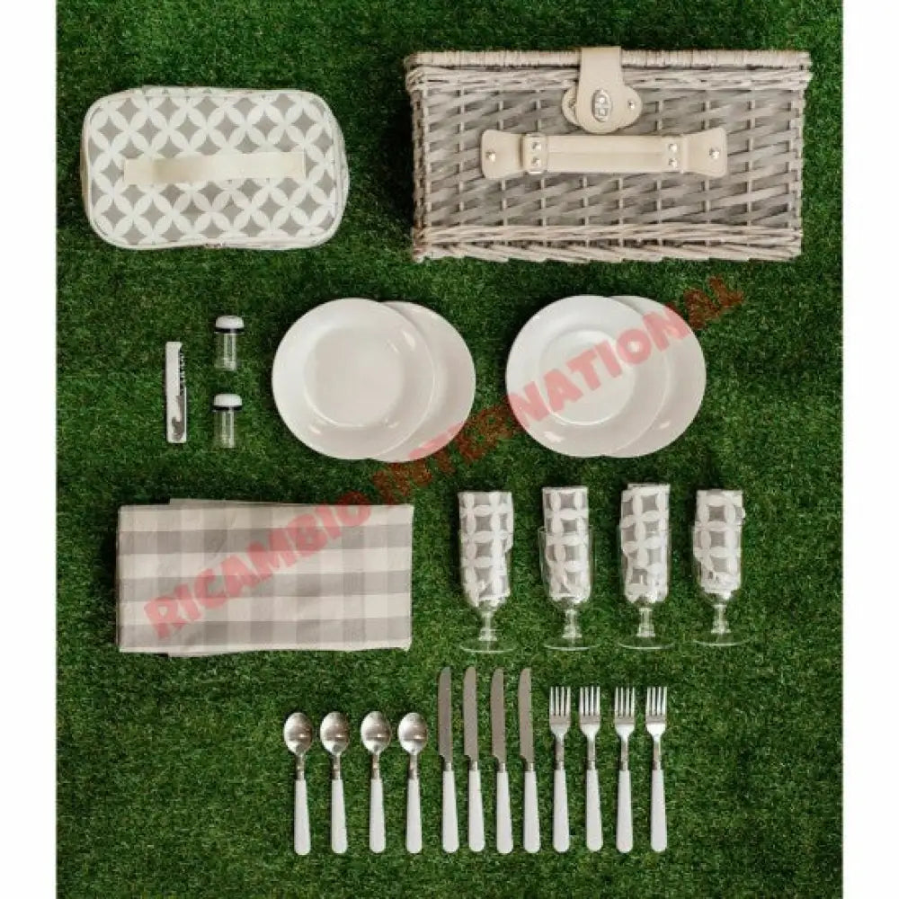 Wicker Picnic Hamper 4 Person - Classic Fiat 500 - Exterior Parts and Trim