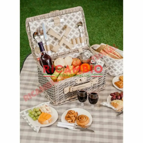 Wicker Picnic Hamper 4 Person - Classic Fiat 500 - Exterior Parts and Trim