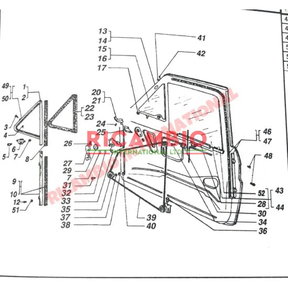 Window Guide Kit - Fiat 126 - Windows & Seals