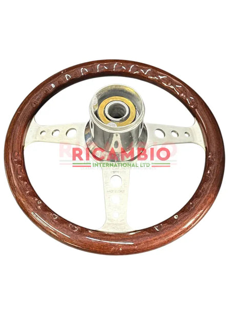 Wooden Steering Wheel Kit - Classic Fiat 500 Autobianchi Bianchina - Steering wheel