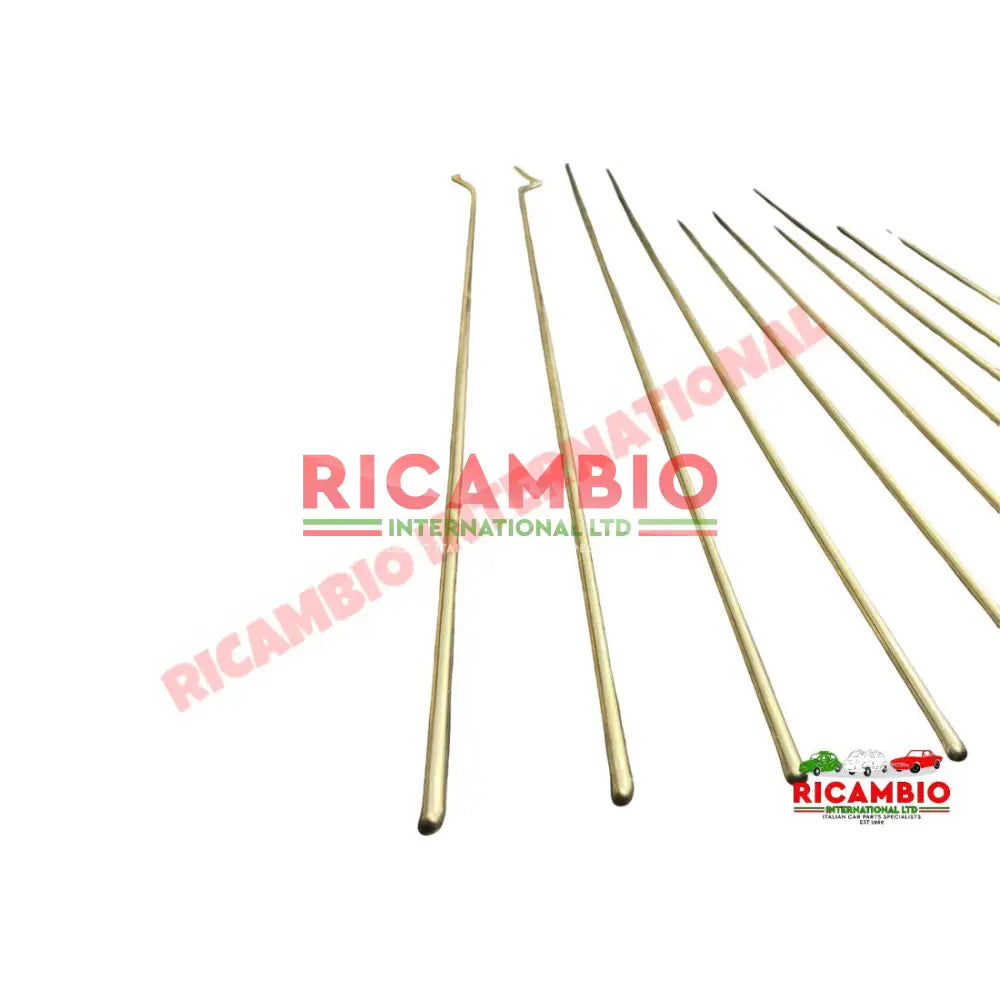 12 Piece Chrome Trim Moulding Kit - Autobianchi Bianchina Convertible - Exterior Trim