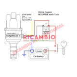 123 Electronic Distributor SIDE ENTRY (with Vacuum Advance) - Lancia Fulvia - Lancia Fulvia