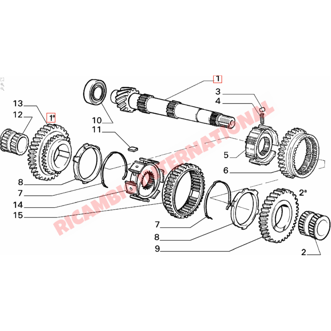 1st & 2nd Gear Syncro Hub - Classic Fiat Panda - Clutch & Transmission Parts
