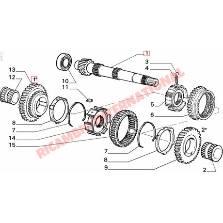 1st & 2nd Gear Syncro Hub - Classic Fiat Panda - Clutch & Transmission Parts