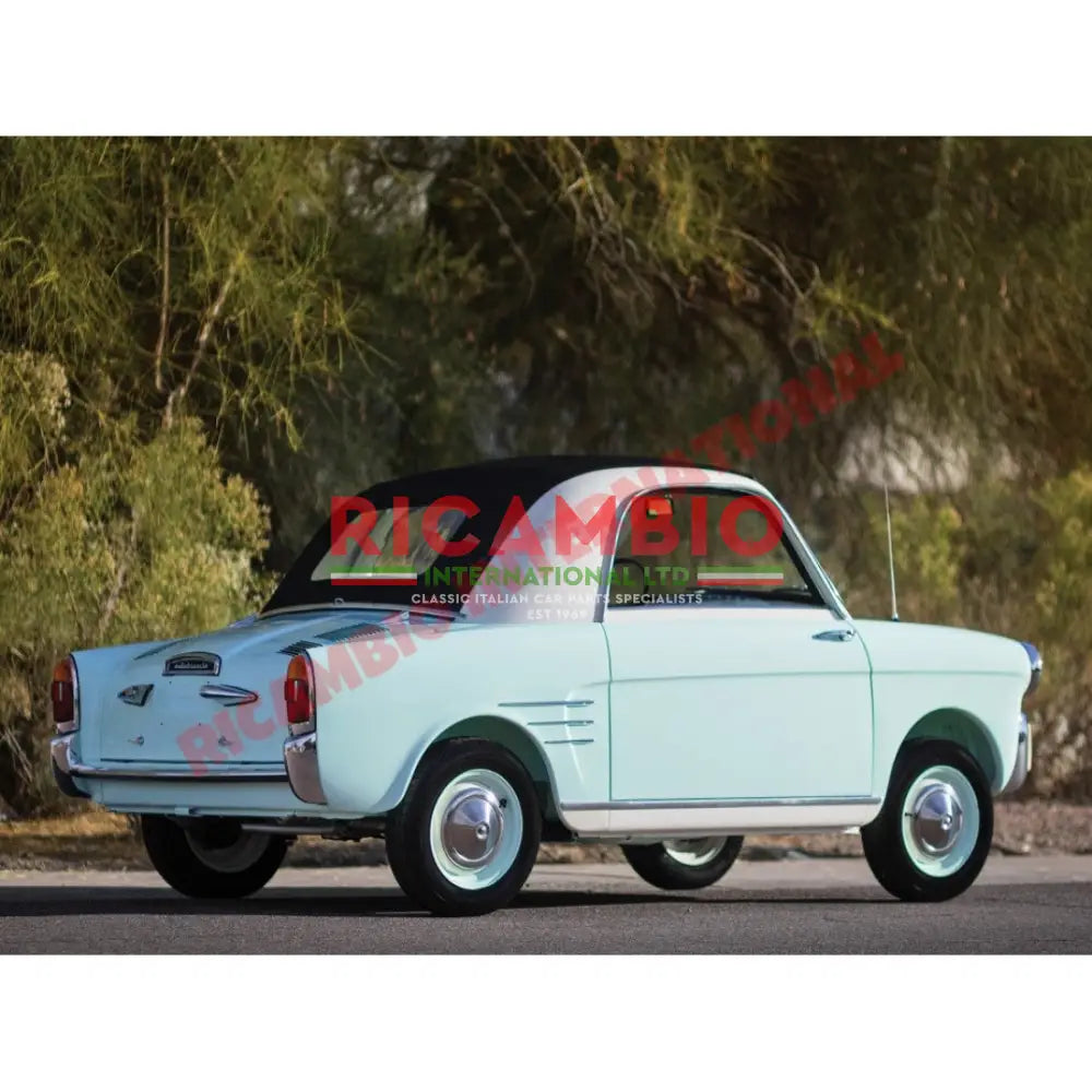 6 Piece Chrome Rear Wing Trim Moulding Kit - Autobianchi Bianchina Transformabile - Exterior Trim