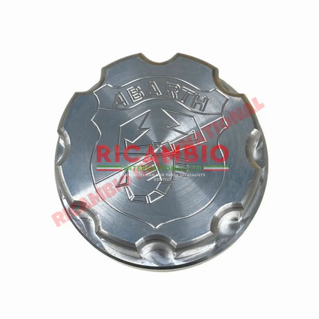 Abarth Alloy Fuel Petrol Cap - Classic Fiat 500 - Alloy Finish Abarth - Abarth