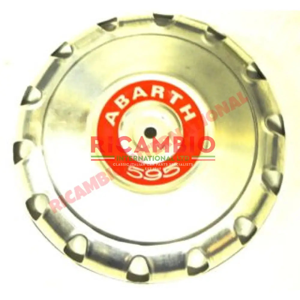 Abarth Alloy Hub Cap - Classic Fiat 500 - Chrome - Aluminium & Exterior Trim Parts