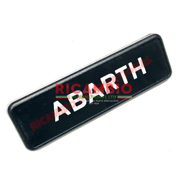 Abarth Badge (Black & Silver) - Autobianchi A112 - Exterior Parts and Trims