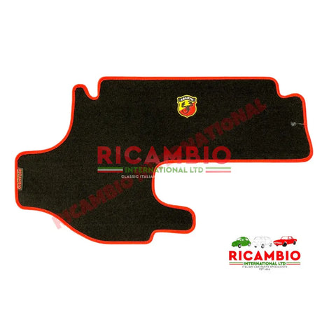 Abarth Black Carpet Luggage Compartment/Boot Mat - Classic Fiat 500 - Carpet