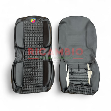 Abarth Black ’Pearlescent’ Sports Seat Cover Set - Classic Fiat 500 - Seat Covers - Padding and Seat Spring