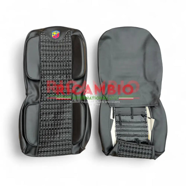 Abarth Black ’Pearlescent’ Sports Seat Cover Set - Classic Fiat 500 - Seat Covers - Padding and Seat Spring