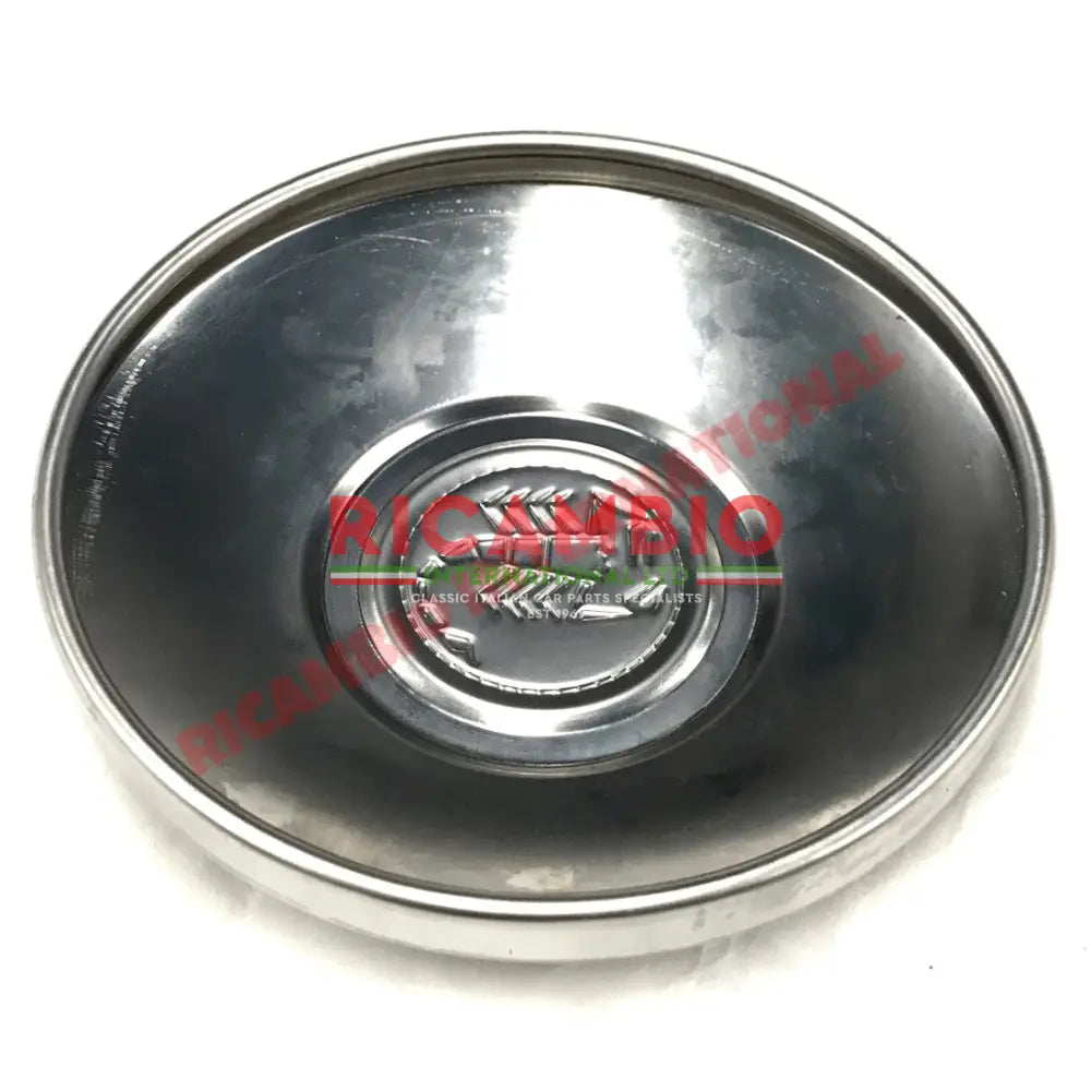 Abarth Borrani Hub Cap - Classic Fiat 500 - Chrome - Aluminium & Exterior Trim Parts