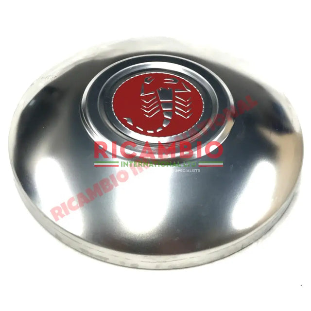 Abarth Borrani Hub Cap - Classic Fiat 500 - Chrome - Aluminium & Exterior Trim Parts
