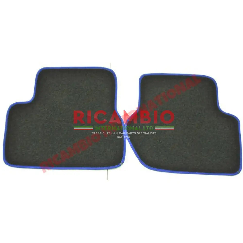 Abarth Carpet Mats Set (Blue Trim/LHD) - Classic Fiat 500 - Carpet
