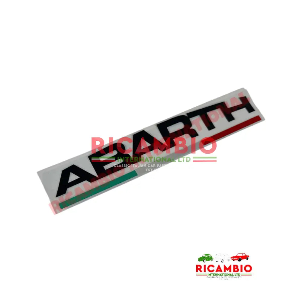 Abarth Decal - Various Applications - Black - Abarth