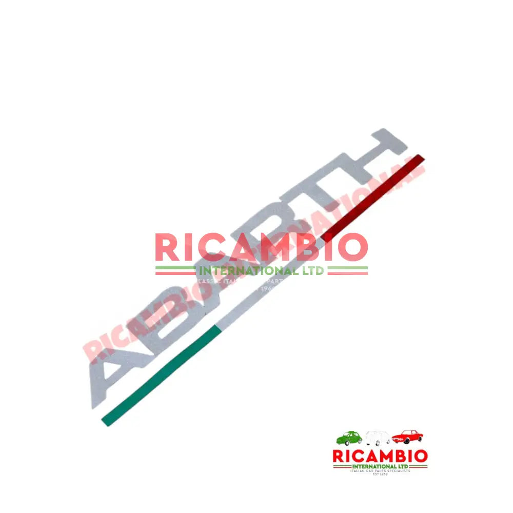 Abarth Decal - Various Applications - White - Abarth
