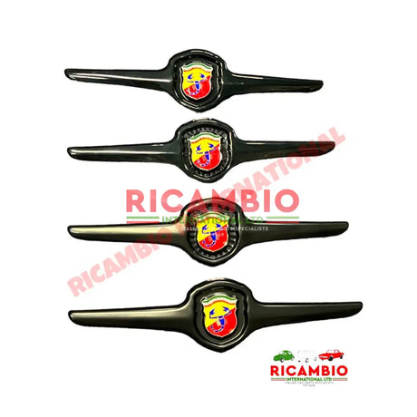 Abarth Front Badge BLACK FINISH - Classic Fiat 500 - Abarth