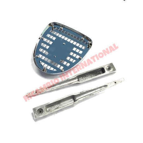 Abarth Front Grille Badge Kit - Fiat 600 850 - Fiat/Seat 600 PartsFront Lamps and Associated ItemsBadge - Grill & Emblem