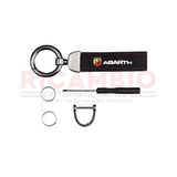 Abarth Keyring Suede & Metal