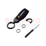 Abarth Keyring Suede & Metal - Carbon