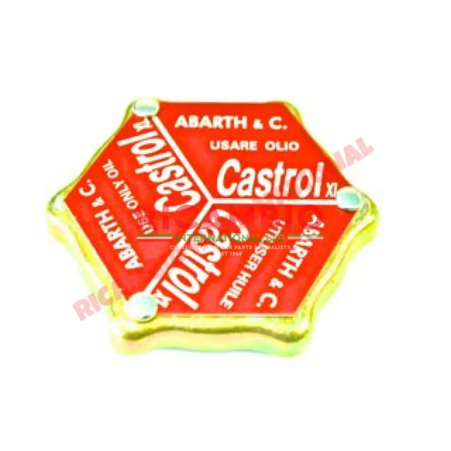 Abarth Oil Filler Cap - Classic Fiat 500,126,600 850 850T 900T/E,124,125,131,132 - Classic Fiat 500 Parts & Spares
