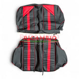Abarth Red/Black Sports Seat Cover Set - Classic Fiat 500 - Seat Covers - Padding and Seat Spring