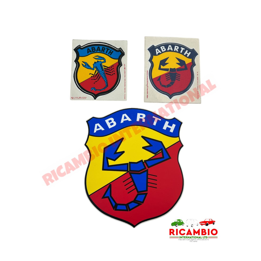 Abarth Shield Sticker Assorted - Badges & Emblems
