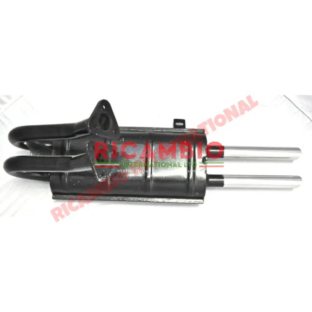 Abarth Sports Exhaust & Manifold (Small Twin Chrome Pipes) - Fiat 600 - Exhaust