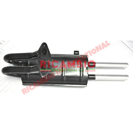 Abarth Sports Exhaust & Manifold (Small Twin Chrome Pipes) - Fiat 600 - Exhaust