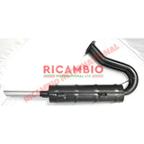 Abarth Sports Exhaust & Manifold (Small Twin Chrome Pipes) - Fiat 600 - Exhaust