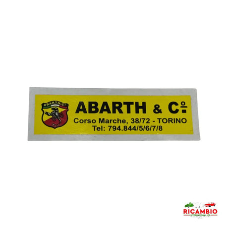 Abarth Sticker - Stickers & Badges
