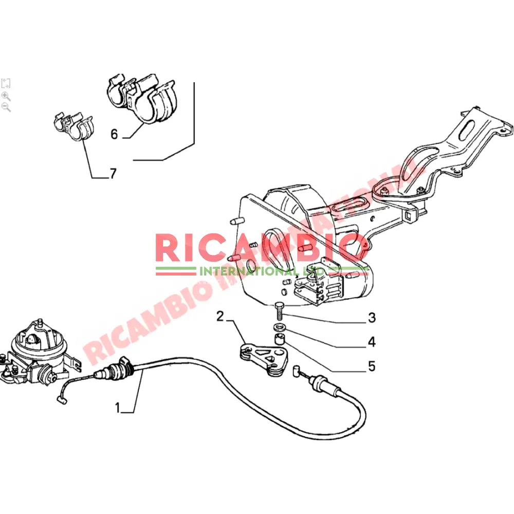 Accelerator Cable RHD - Lancia Dedra 1.6 - Cables