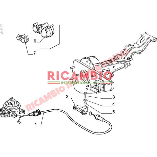 Accelerator Cable RHD - Lancia Dedra 1.6 - Cables
