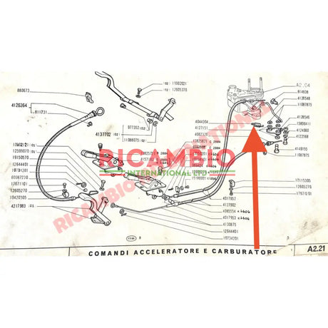 Accelerator Pedal Spring - Classic Fiat 500 - Classic Fiat 500 Parts & Spares