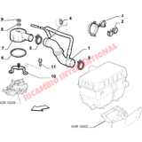 Air Filter Housing Rubber Seal - Classic Fiat Panda,Cinquecento,Seicento - Engine Parts