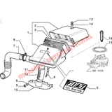 Air Filter Housing Rubber Seal - Classic Fiat Panda,Cinquecento,Seicento - Engine Parts