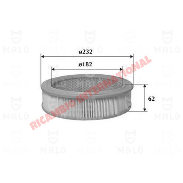 Air Filter - Fiat 124,131,132 - Service Items