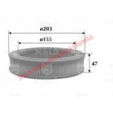 Air Filter - Fiat 127,128,Classic Panda,A112 - Autobianchi