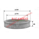 Air Filter - Fiat Strada/Ritmo,Regata,131,X19,Uno - Service Items