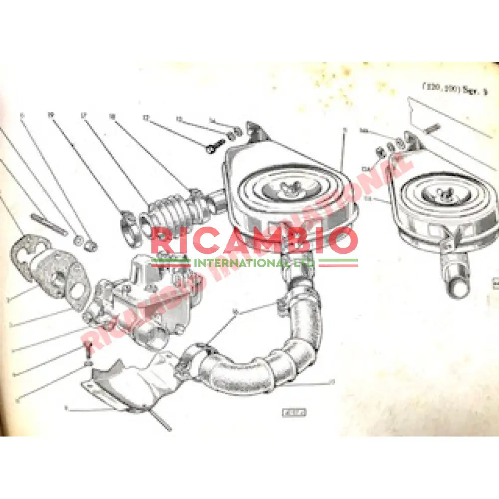 Air Filter Housing Hose - Classic Fiat 500 - Fuel System