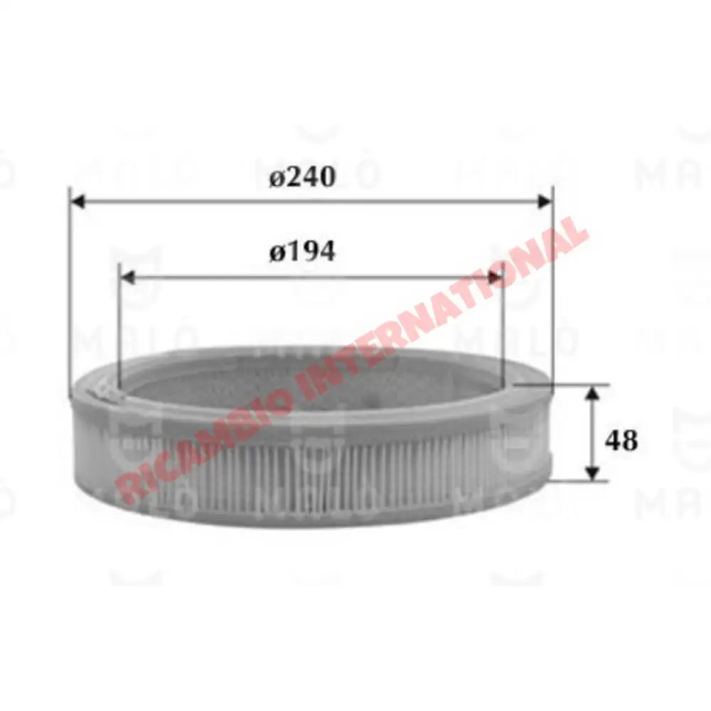 Air Filter - Fiat Strada/Ritmo,Regata,131,X19,Uno - Service Items