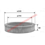 Air Filter - Fiat Strada/Ritmo,Regata,131,X19,Uno - Service Items