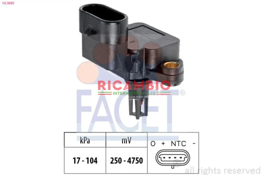 Air Pressure Map Sensor - Classic Fiat Panda Punto Mk1,Multipla New Panda,Seicento - Ignition