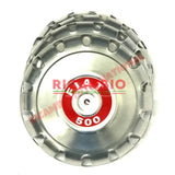 Alloy Hub Caps & Bolts Set - Classic Fiat 500 - Chrome - Aluminium & Exterior Trim Parts