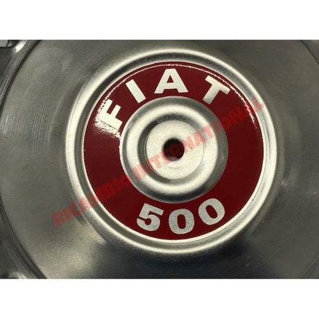 Alloy Hub Caps & Bolts Set - Classic Fiat 500 - Chrome - Aluminium & Exterior Trim Parts