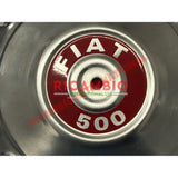 Alloy Hub Caps & Bolts Set - Classic Fiat 500 - Chrome - Aluminium & Exterior Trim Parts