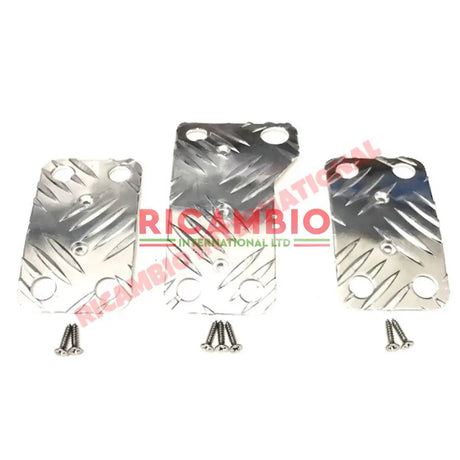 Alloy Sports Pedal Kit (3 piece) - Classic Fiat 500 126 600,850,124,125,127,128,131 Plus many others - Modifications