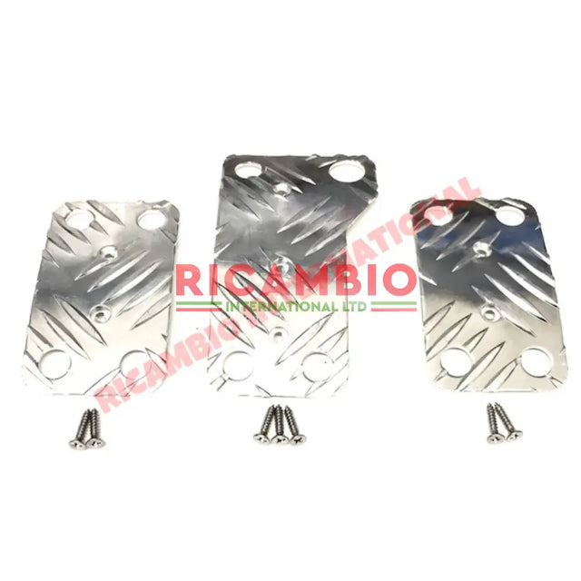 Alloy Sports Pedal Kit (3 piece) - Classic Fiat 500 126 600,850,124,125,127,128,131 Plus many others - Modifications