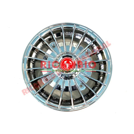 Alloy Wheel Kit (Polished Chrome) - Classic Fiat 500 126 - Wheels - Tyres and Tubes